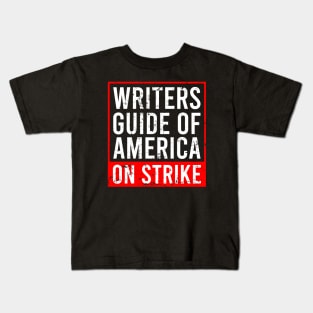 I Stand With The WGA - WGA Strike Kids T-Shirt